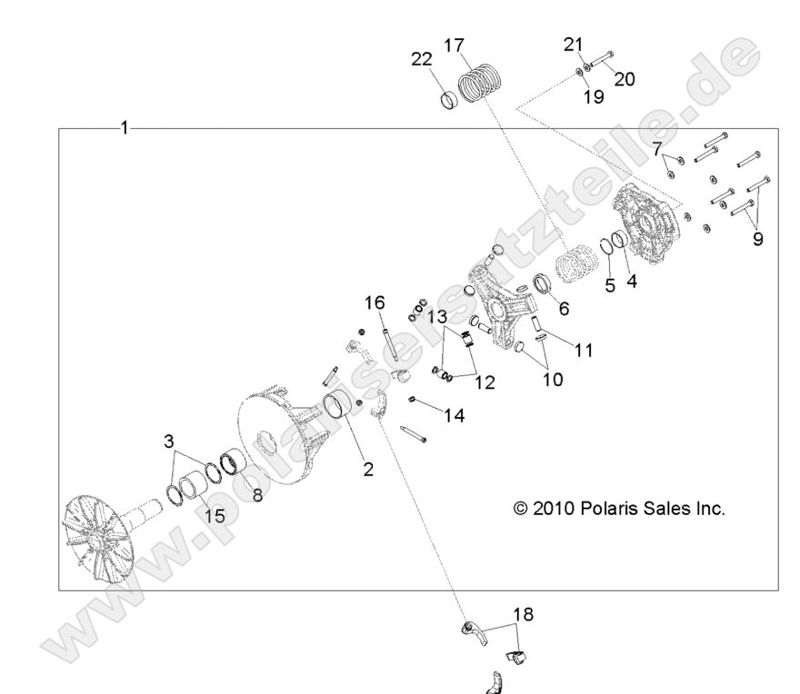 DRIVE TRAIN, PRIMARY CLUTCH DRIVE TRAIN, PRIMARY CLUTCH