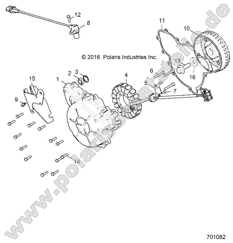 Engine, Stator and Flywheel Engine, Stator and Flywheel
