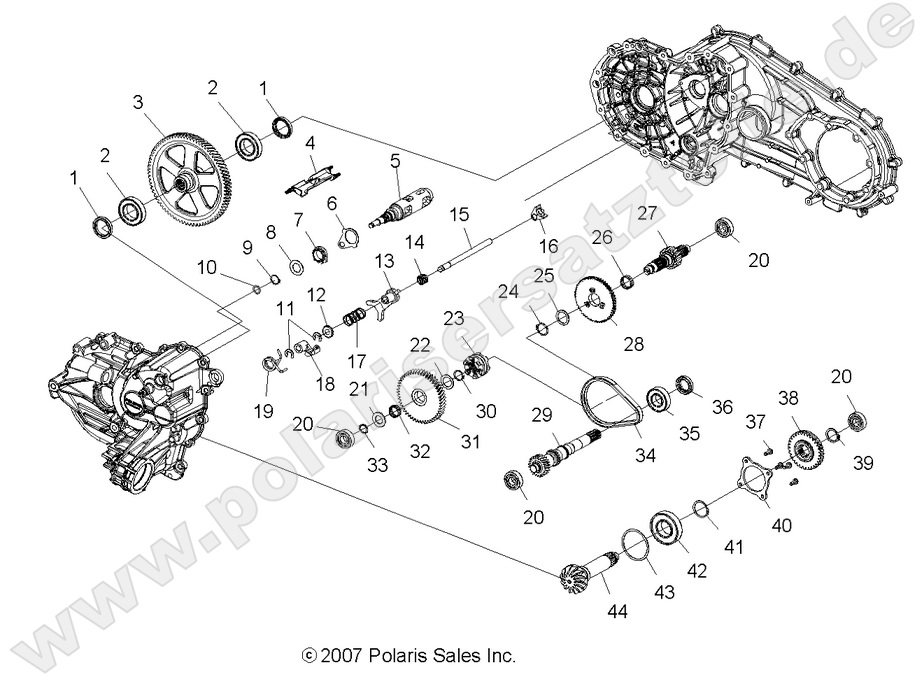 DRIVE TRAIN, MAIN GEARCASE INTERNALS DRIVE TRAIN, MAIN GEARCASE INTERNALS