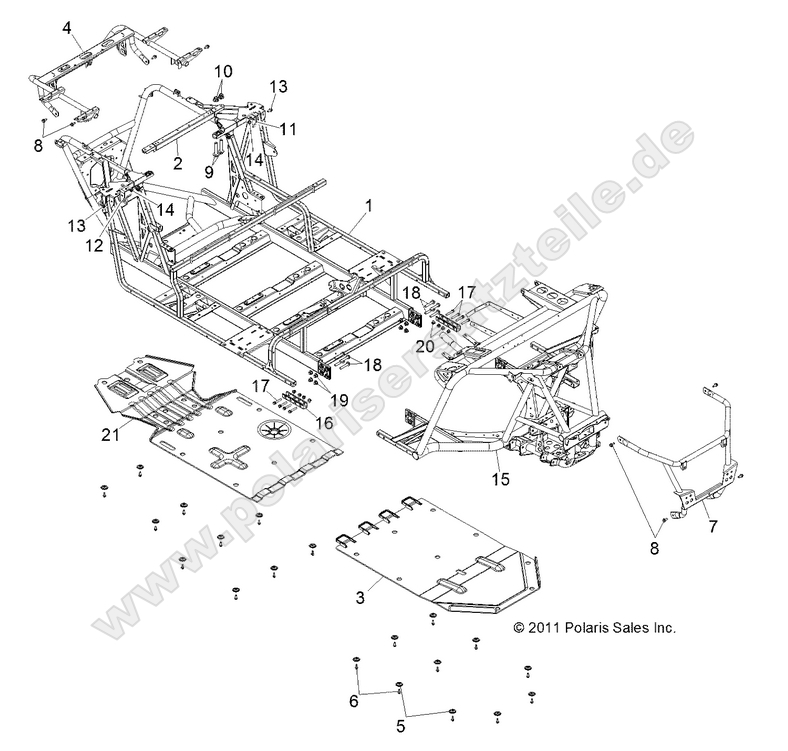 CHASSIS, MAIN FRAME and SKID PLATE