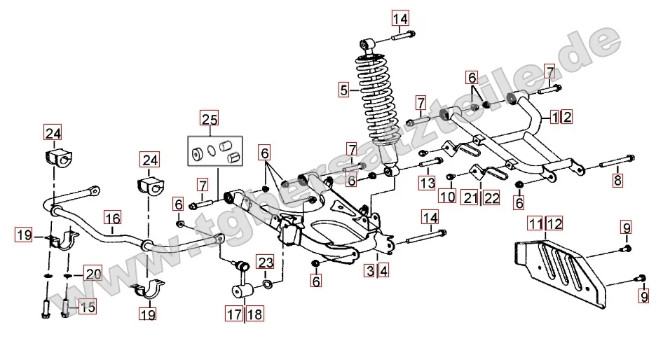 Federbein hinten Federbein hinten