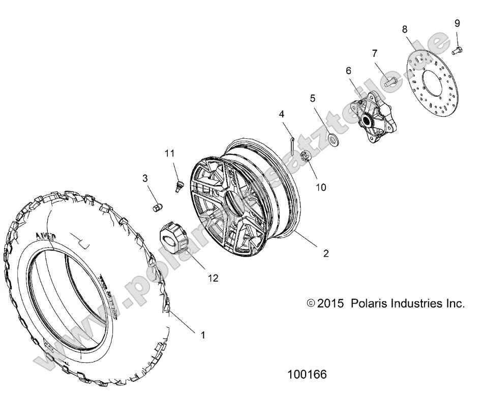 Wheels, Front Tire and Brake Disc
