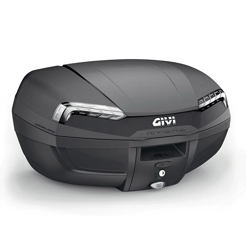 Givi_Monolock_Topcase_E46_NT_Tech_Riviera___46_Liter___schwarz___inkl_Montagekit Givi Monolock Topcase E46 NT Tech Riviera - 46 Liter - schwarz - inkl. Montagekit