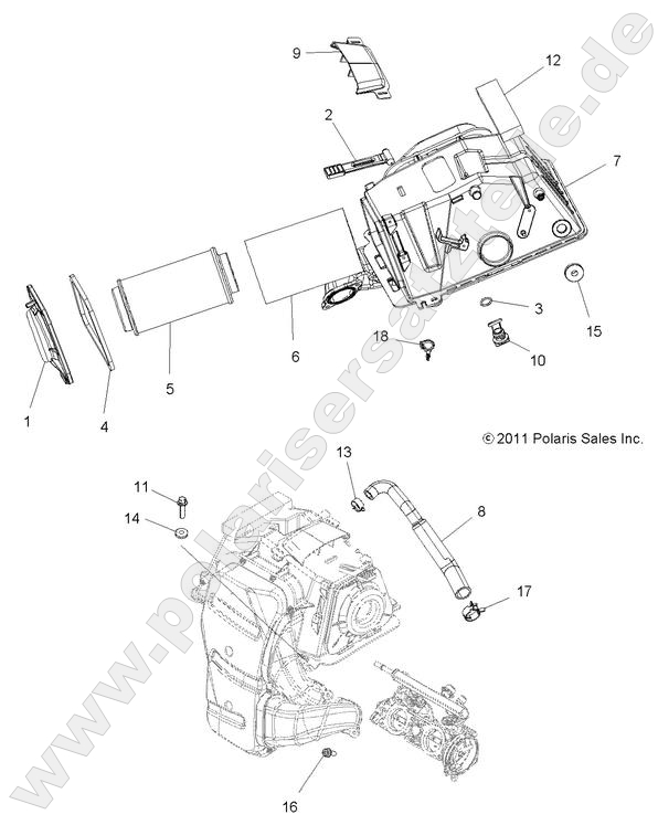 ENGINE, AIR INTAKE ENGINE, AIR INTAKE