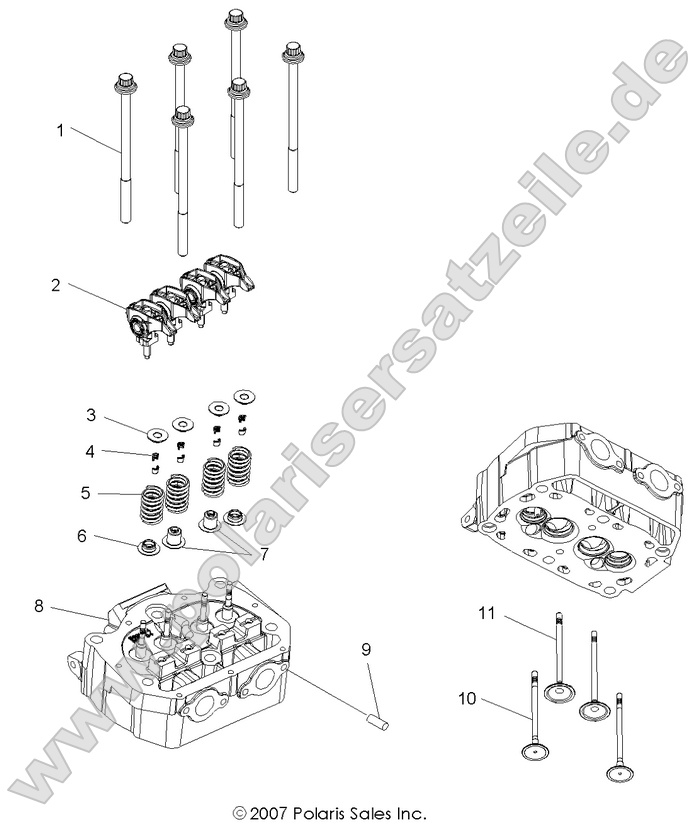 engine cylinder head and valves engine cylinder head and valves