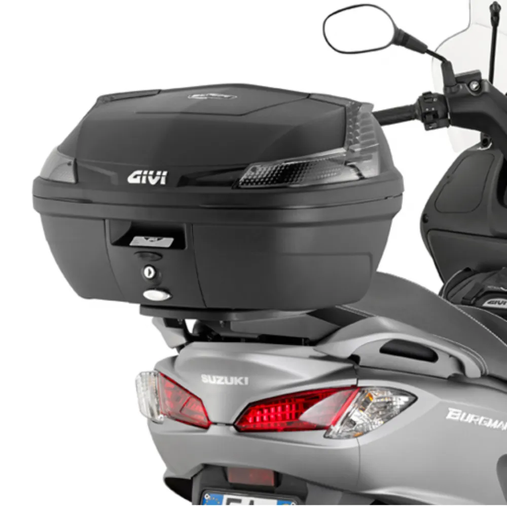 Givi_Monolock_B37_NT_Blade_am_roller Givi Monolock Topcase B37 NT Blade - 37 Liter - schwarz inkl. Montagekit