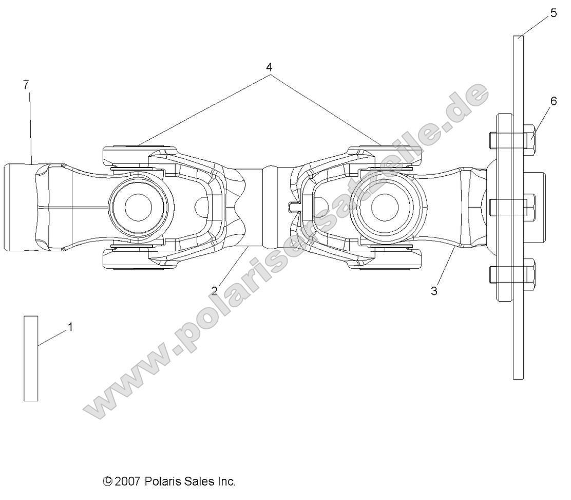 Drive Train, Rear Prop Shaft Drive Train, Rear Prop Shaft