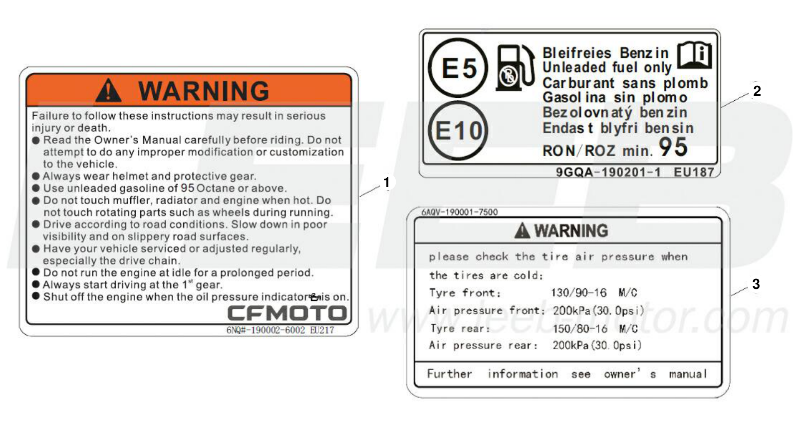 F19-1 WARNING DECAL F19-1 WARNING DECAL