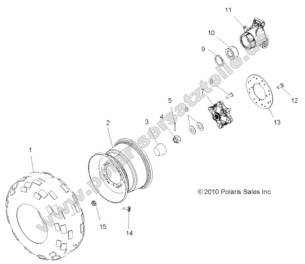 Wheels, Rear Tire and Brake Disc