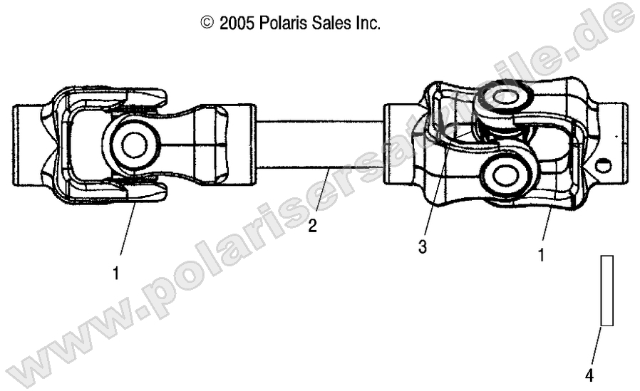 PROP SHAFT, REAR PROP SHAFT, REAR