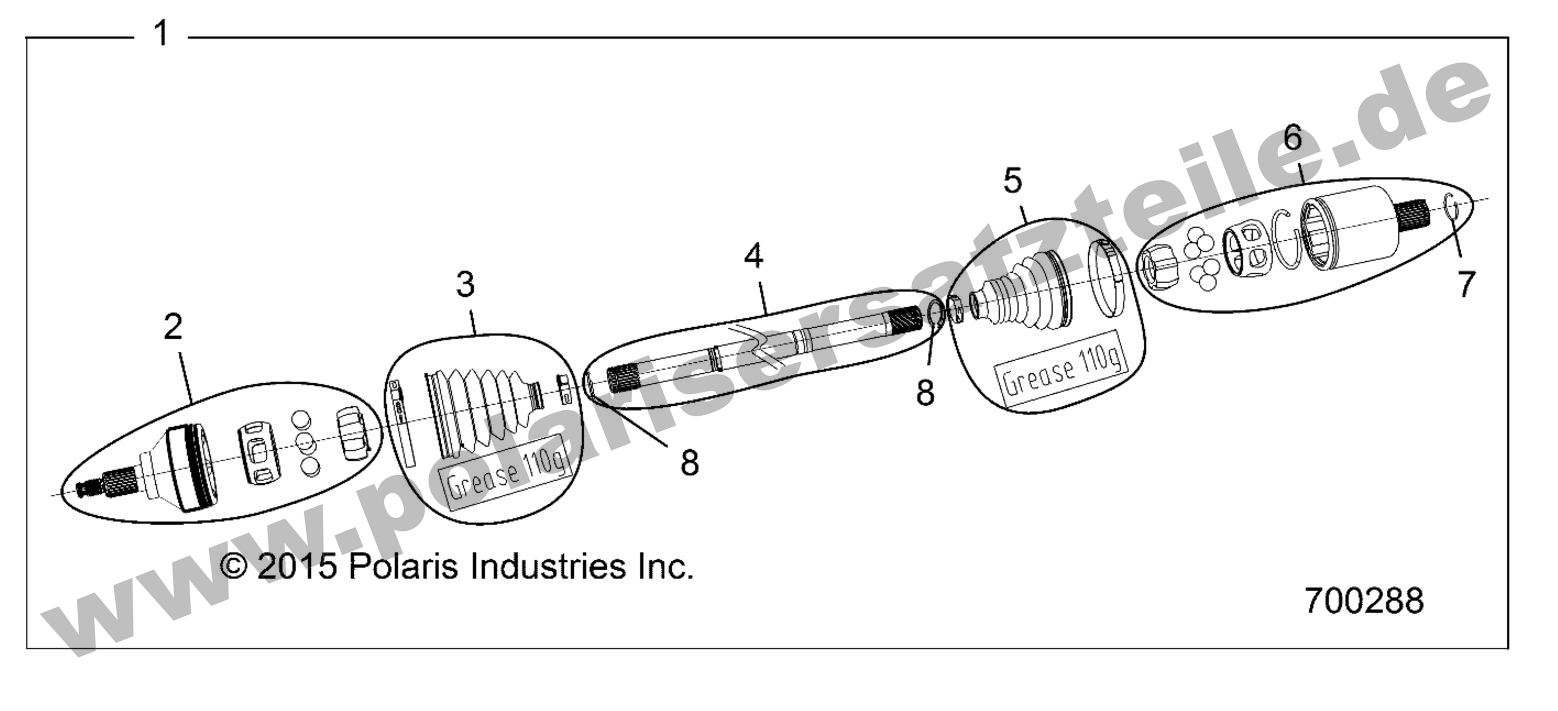 DRIVE TRAIN, REAR HALF SHAFT DRIVE TRAIN, REAR HALF SHAFT