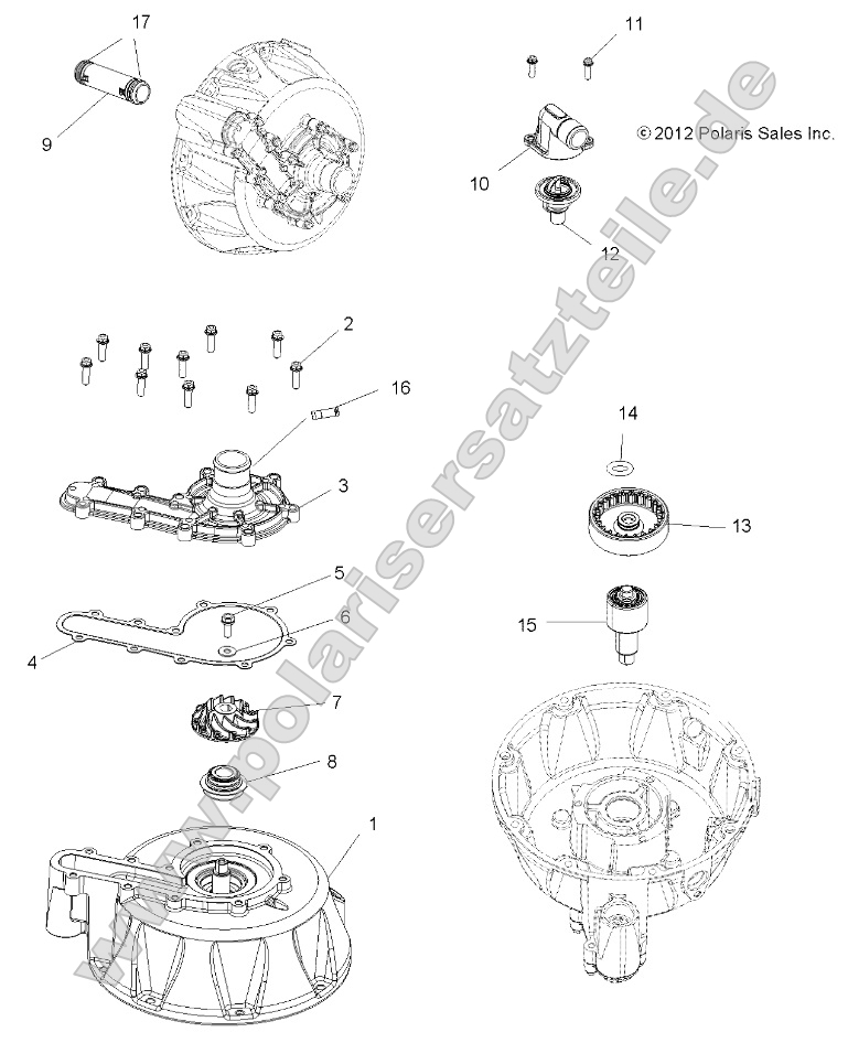 Engine, Cooling System and Water Pump