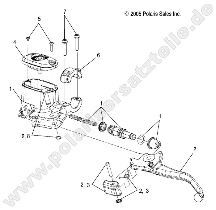 BRAKES, FRONT BRAKE LEVER and MASTER CYLINDER
