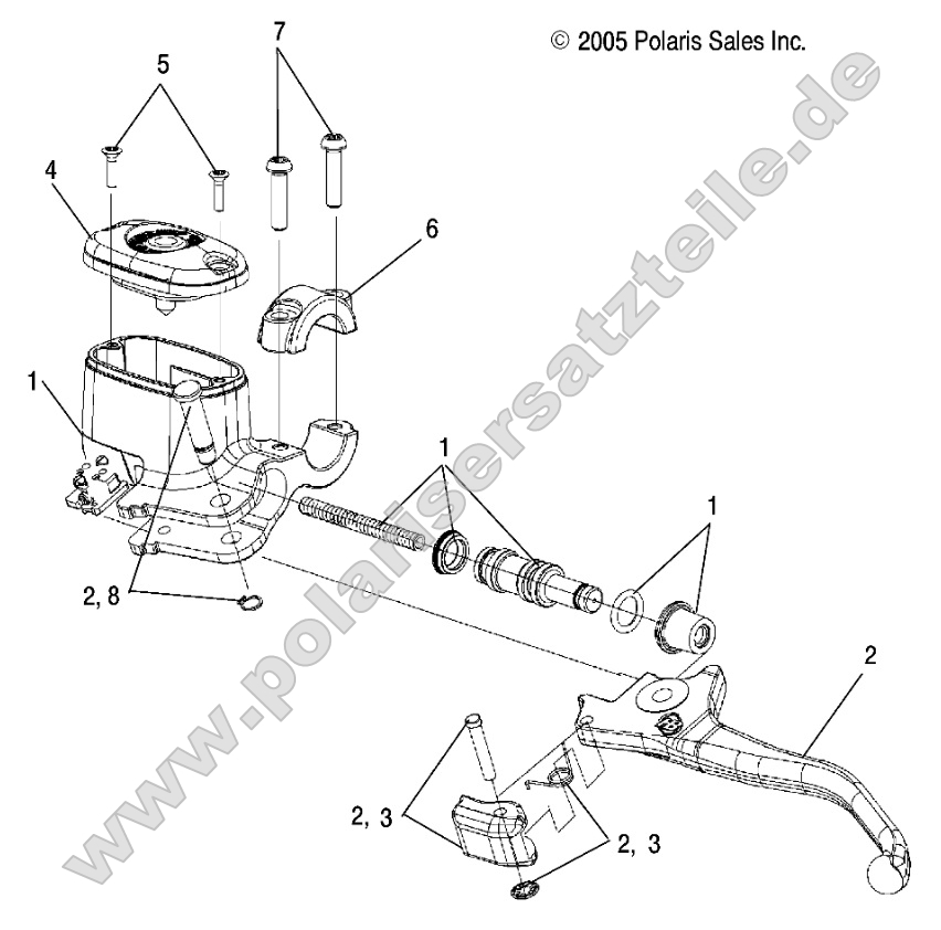 Brakes, Front Brake Lever and Master Cylinder Brakes, Front Brake Lever and Master Cylinder