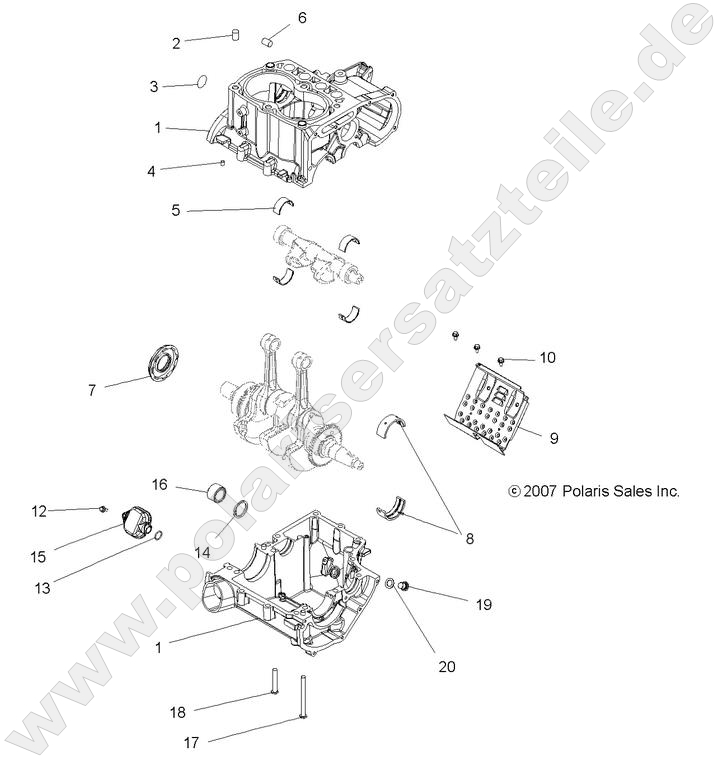 ENGINE, CRANKCASE