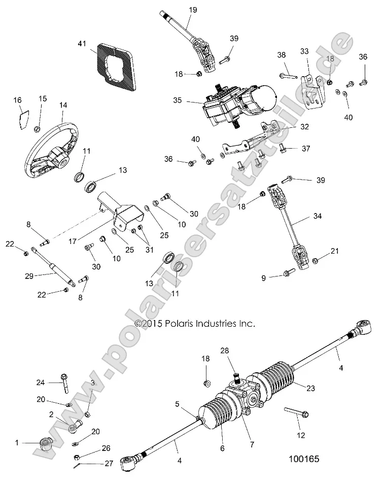 Steering, Steering Asm. (100165) Steering, Steering Asm. (100165)