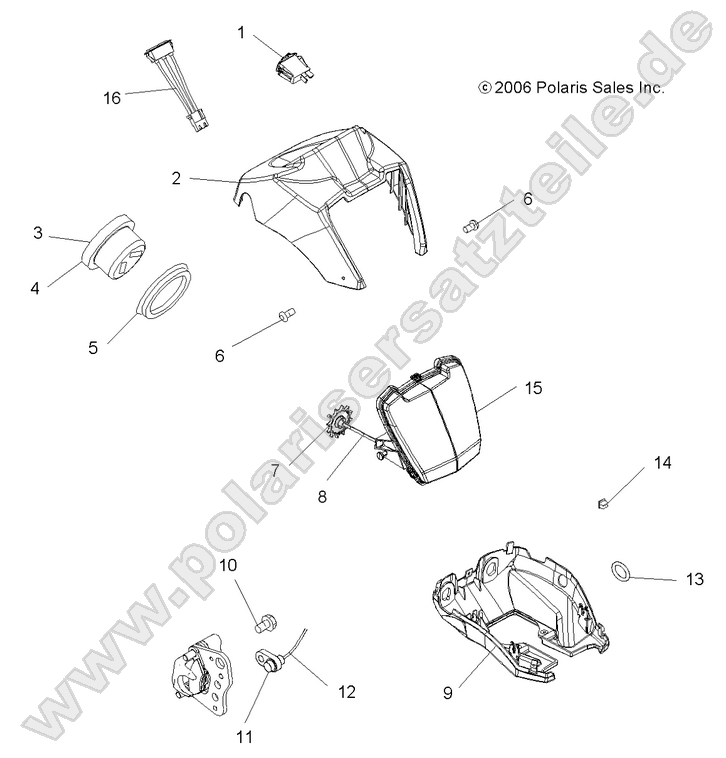 HEADLIGHT POD and SPEEDOMETER HEADLIGHT POD and SPEEDOMETER
