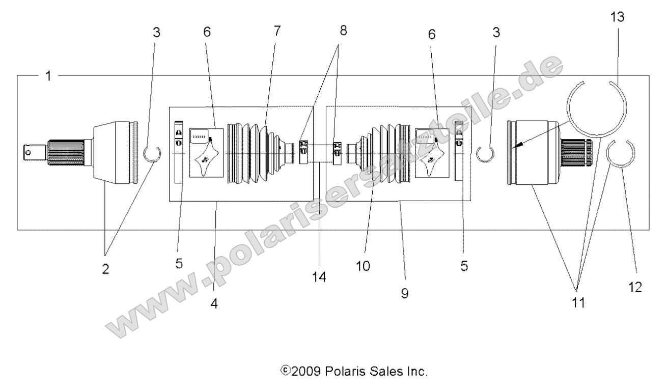 Drive Train, Drive Shaft, Rear