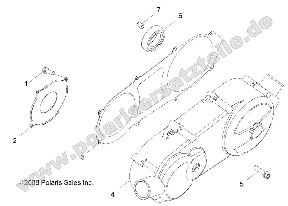 ENGINE, CRANKCASE COVER, LH ENGINE, CRANKCASE COVER, LH