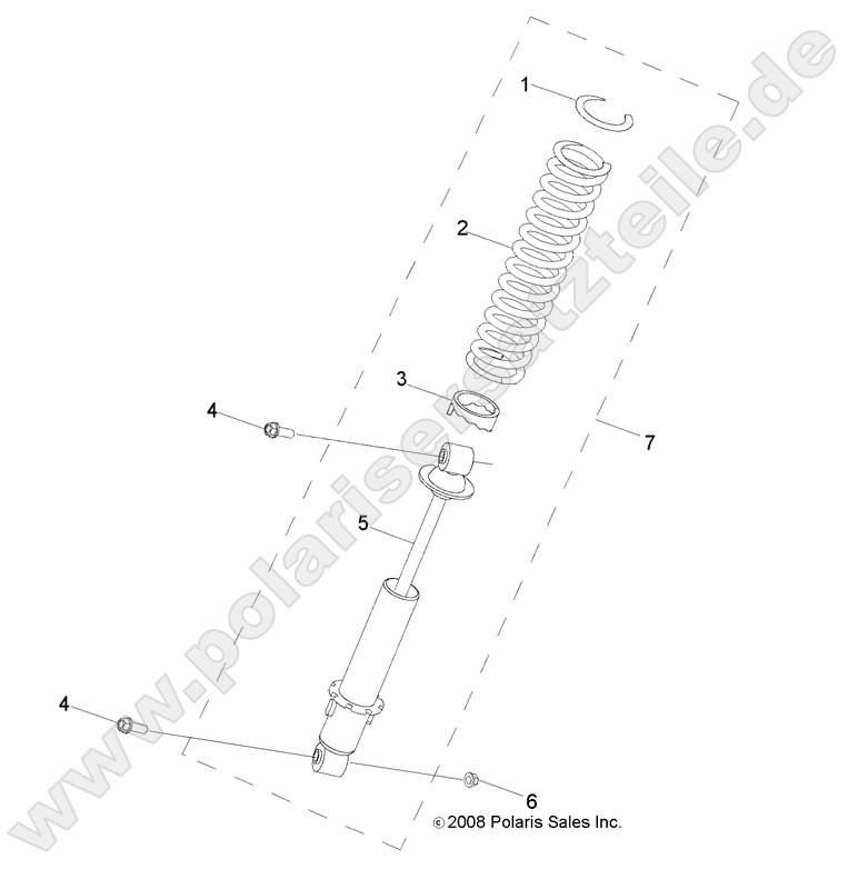 SUSPENSION, SHOCK, REAR SUSPENSION, SHOCK, REAR