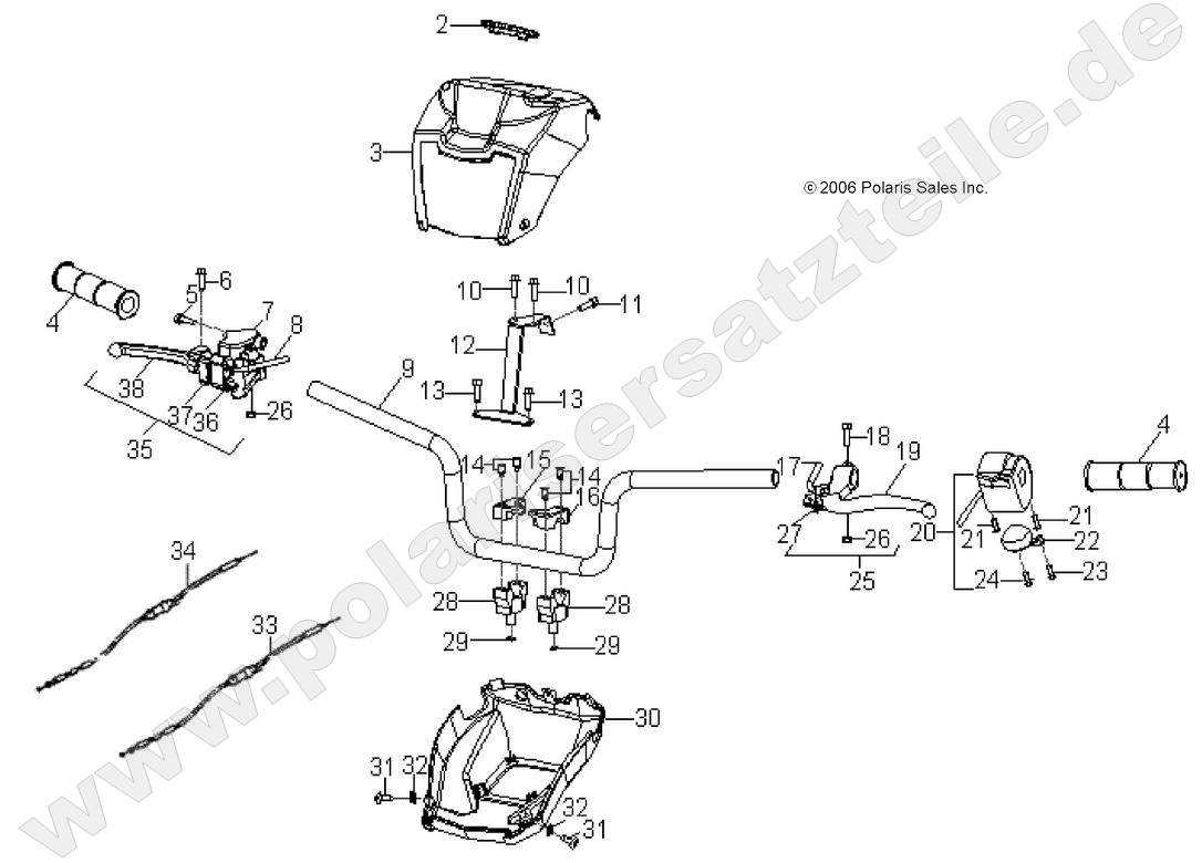 STEERING, HANDLEBAR STEERING, HANDLEBAR