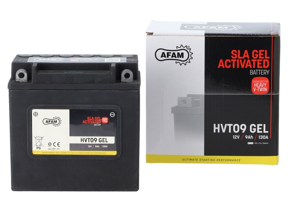 AFAM HVT 09 GEL SLA Batterie 12V 9AH 130A - Einbaufertig (66006-70 YB7-A CB7-A HVT09) AFAM HVT 09 GEL SLA Batterie 12V 9AH 130A - Einbaufertig (66006-70 YB7-A CB7-A HVT09)
