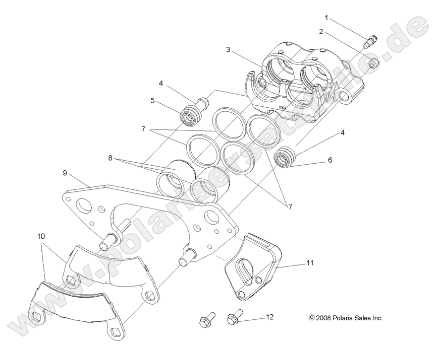 BRAKES, FRONT CALIPER BRAKES, FRONT CALIPER