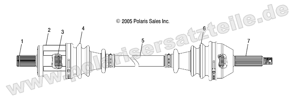 Driveshaft, Front Driveshaft, Front