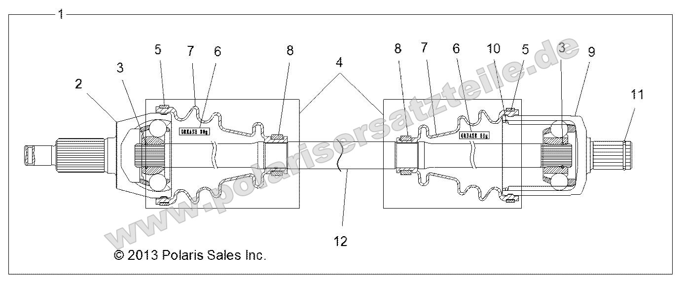 Drive Train, Front Half Shaft