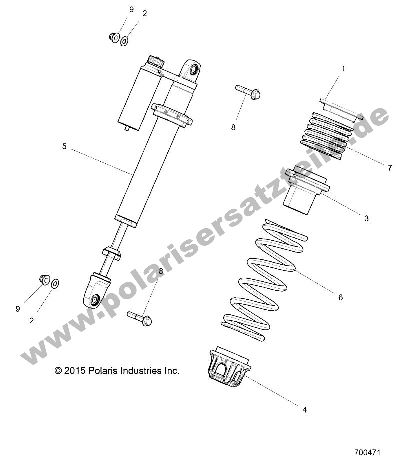 SUSPENSION, FRONT SHOCK MOUNTING SUSPENSION, FRONT SHOCK MOUNTING
