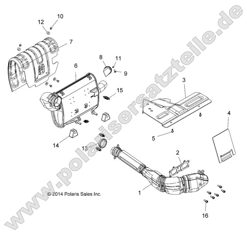 ENGINE, EXHAUST SYSTEM ENGINE, EXHAUST SYSTEM