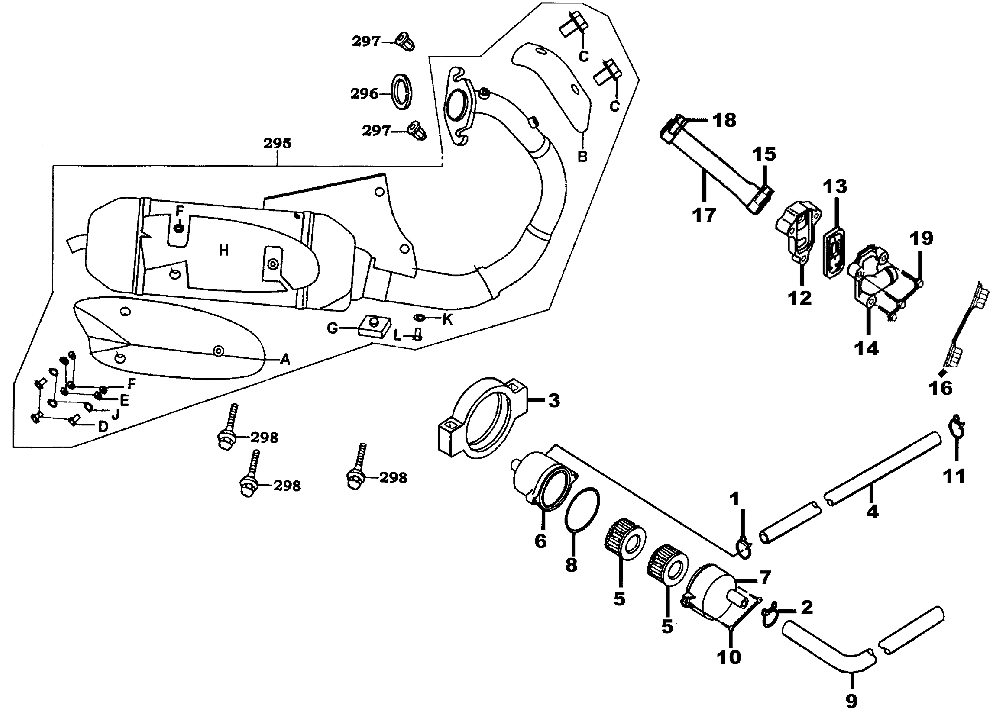 Auspuff & Sekundärluftsystem Auspuff & Sekundärluftsystem