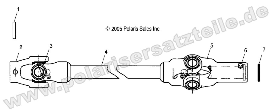 Prop Shaft, Front Prop Shaft, Front