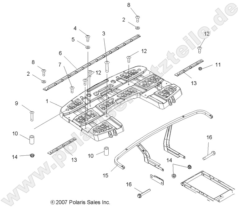 BODY, REAR RACK ASM.