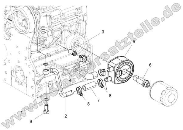 Engine, Oil Cooling System Engine, Oil Cooling System