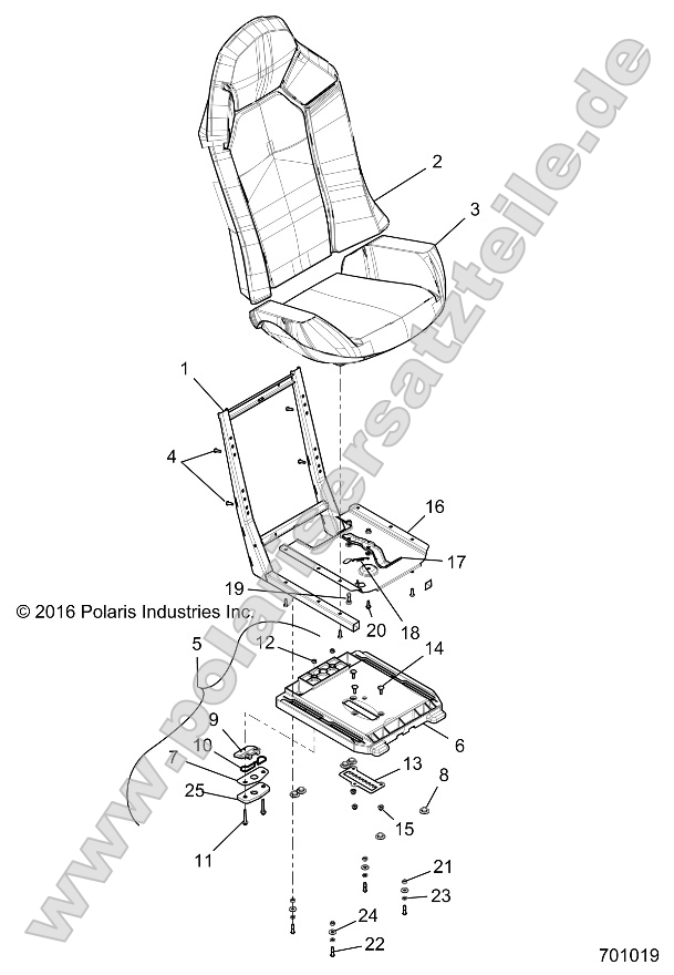Body, Seat Asm. and Slider Body, Seat Asm. and Slider
