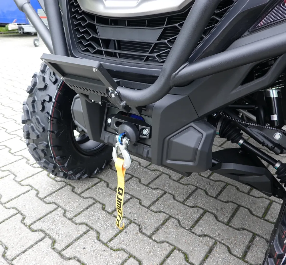 TMP Kennzeichenhalter vorne / Nummernschildhalterung klappbar - QJ Motor SFA 600 / 1000 Highland