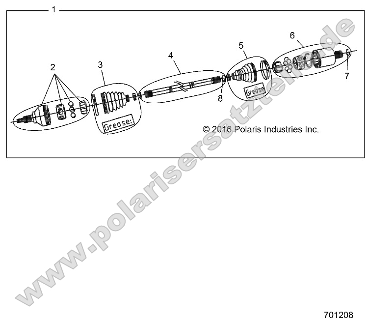 Drive Train, Front Half Shaft (701208) Drive Train, Front Half Shaft (701208)