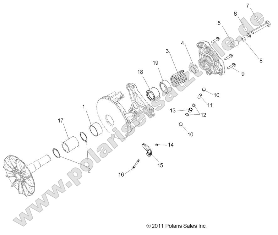 Drive Train, Primary Clutch Drive Train, Primary Clutch