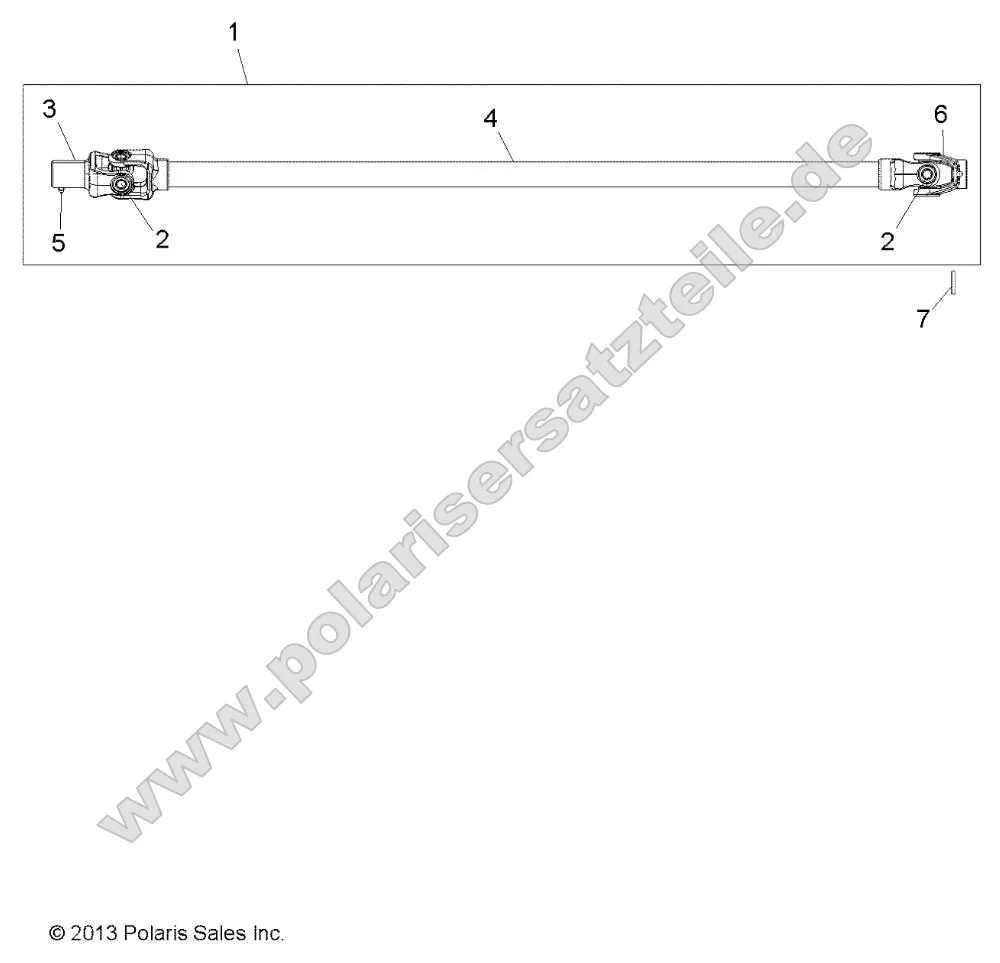 Drive Train, Front Prop Shaft Drive Train, Front Prop Shaft