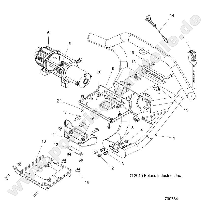 ACCESSORY, FRONT BUMPER, W/WINCH ACCESSORY, FRONT BUMPER, W/WINCH