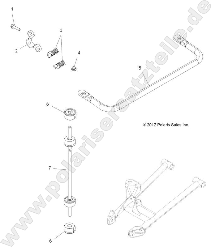 SUSPENSION, STABILIZER BAR SUSPENSION, STABILIZER BAR