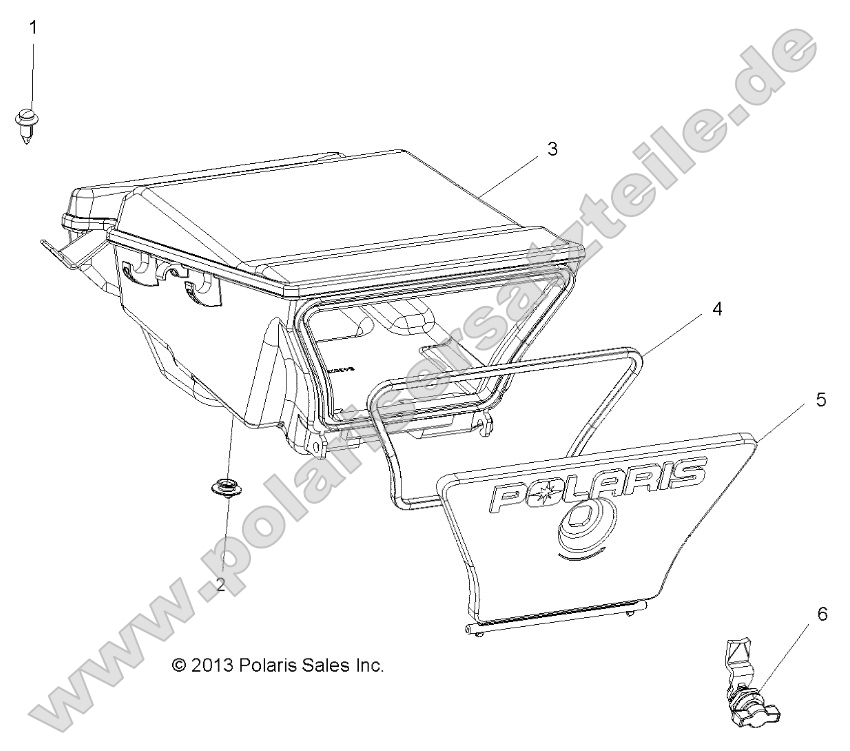 Body, Storage Box, Rear