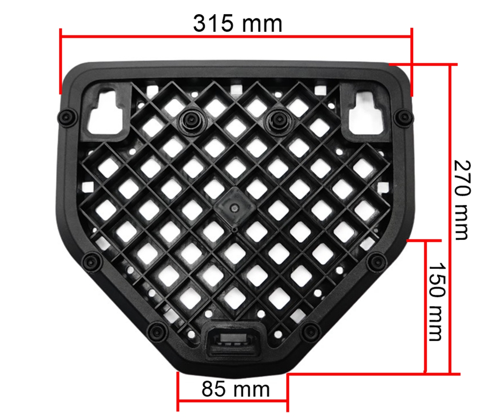 Furchtlos RANGER Alu Topcase Aero - 43 Liter - anthrazit-schwarz Furchtlos RANGER Alu Topcase Aero - 43 Liter - Aero Aluminium