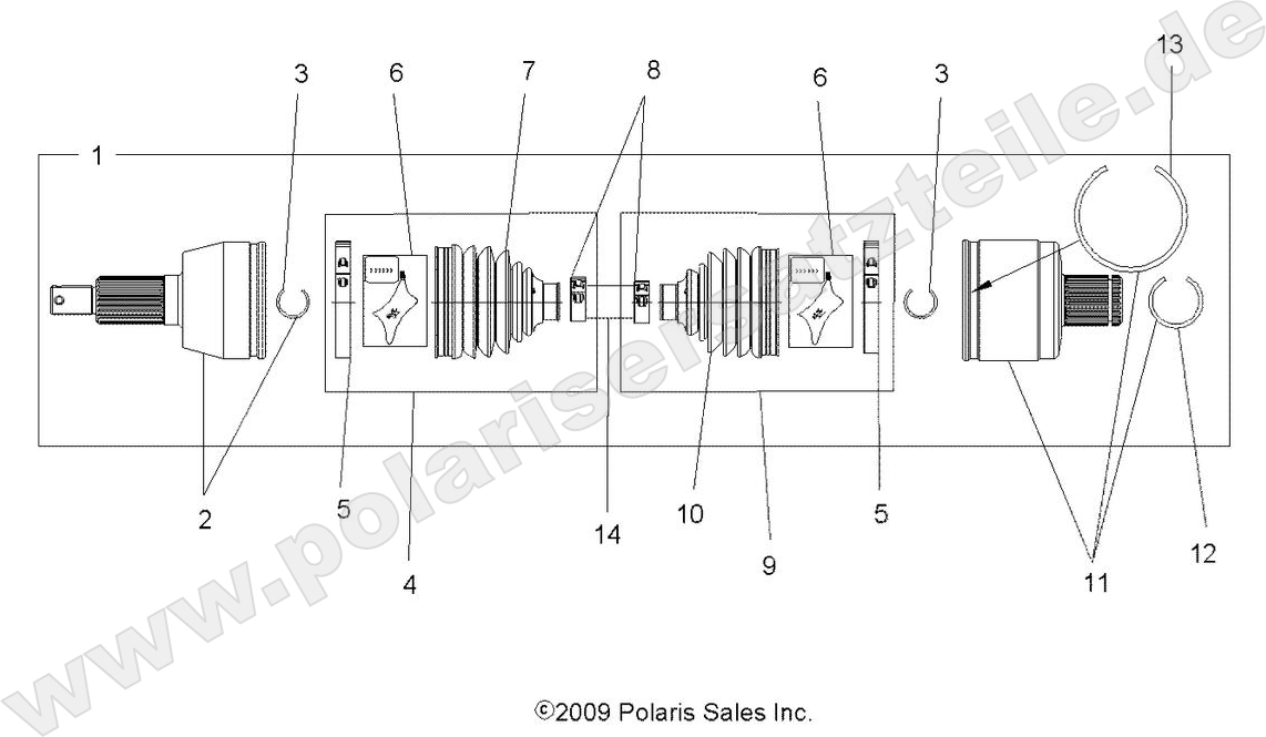 DRIVE TRAIN, DRIVE SHAFT, REAR DRIVE TRAIN, DRIVE SHAFT, REAR
