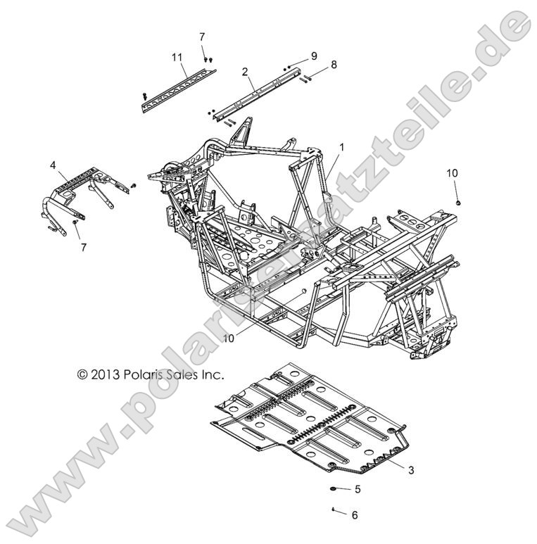 CHASSIS, MAIN FRAME and SKID PLATE CHASSIS, MAIN FRAME and SKID PLATE