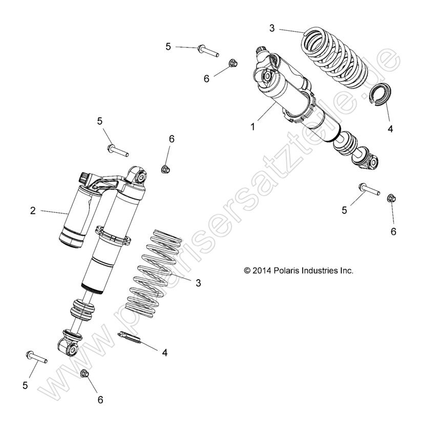 SUSPENSION, FRONT SHOCK SUSPENSION, FRONT SHOCK