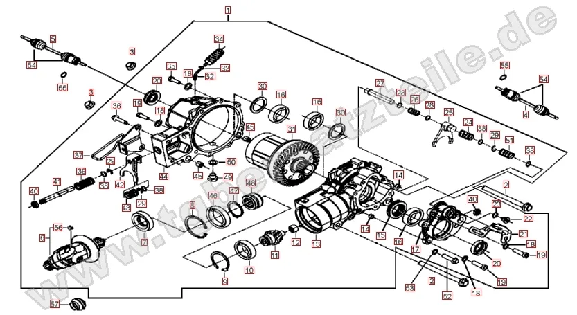 Differenzial vorne Differenzial vorne