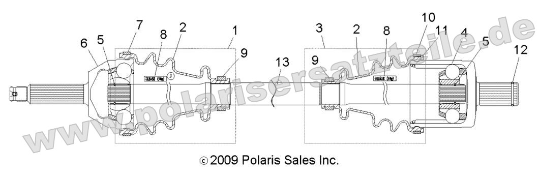 Drive Train, Front Drive Shaft