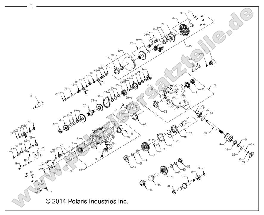 Drive Train, Main Gearcase (49RGRGEARCASE1333284)